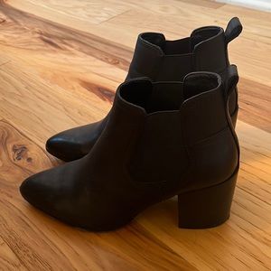 Steven Madden Black Leather Booties
